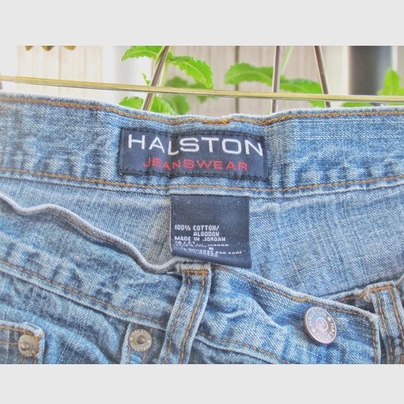 Halston Jeanswear Vintage ☮️90's☯️ Crop Jeans SZ 8 - Picture 1 of 3